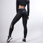 ผู้หญิง Leggings ผอมสีดำโยคะกีฬากางเกงหนัง Pu เย็บปะติดปะต่อกันเลดี้กางเกงวิ่งออกกำลังกาย ผู้ผลิต
